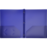 LION 2-Pocket Plastic Folders with Fasteners, Dark Blue, Price/EACH LION 2-Pocket Plastic Folders with Fasteners, Dark Blue, Price/EACH