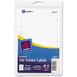 Avery Typewritten/Handwritten Filing Label, 0.56" Width x 3.44" Length - Permanent - 252 / Pack - White, Price/PK Avery Typewritten/Handwritten Filing Label, 0.56" Width x 3.44" Length - Permanent - 252 / Pack - White, Price/PK