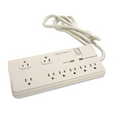 Compucessory CCS 25107 8-Outlets Surge Suppressor, Receptacles: 8 - 2160J, Price/EA Compucessory CCS 25107 8-Outlets Surge Suppressor, Receptacles: 8 - 2160J, Price/EA