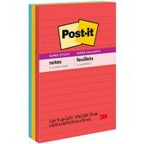 Post-it Super Sticky Neon Note, Self-adhesive - 4" x 6" - Assorted - Paper - 3 / Pack, Price/PK Post-it Super Sticky Neon Note, Self-adhesive - 4" x 6" - Assorted - Paper - 3 / Pack, Price/PK