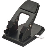 OIC Heavy-Duty Two-Hole Punch, 2 Punch Head(s) - Adjustable - 50 Sheet Capacity - 0.28" - Black, Price/EA OIC Heavy-Duty Two-Hole Punch, 2 Punch Head(s) - Adjustable - 50 Sheet Capacity - 0.28" - Black, Price/EA