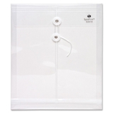 Sparco String & Button Poly Hide Envelope, Letter - 8.5" x 11" - 1" Expansion - 1 Each - Clear, Price/EA Sparco String & Button Poly Hide Envelope, Letter - 8.5" x 11" - 1" Expansion - 1 Each - Clear, Price/EA