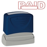 Sparco Pre-Inked Stamp, PAID Message Stamp - 1.75" x 0.62" - Red, Price/EA Sparco Pre-Inked Stamp, PAID Message Stamp - 1.75" x 0.62" - Red, Price/EA