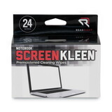 Notebook ScreenKleen Pads, Cloth, 2 1/2 x 5 1/4, White, 24/Box, Price/BX Notebook ScreenKleen Pads, Cloth, 2 1/2 x 5 1/4, White, 24/Box, Price/BX