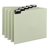 Green Recycled Top Tab Guides, Alpha, 1/5 Tab, Pressboard, Letter, 25/Set, Price/ST Green Recycled Top Tab Guides, Alpha, 1/5 Tab, Pressboard, Letter, 25/Set, Price/ST