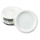 Plastic Dinnerware, Plates, 10-1/4" Diameter, White, 125/Pack, Price/PK Plastic Dinnerware, Plates, 10-1/4" Diameter, White, 125/Pack, Price/PK